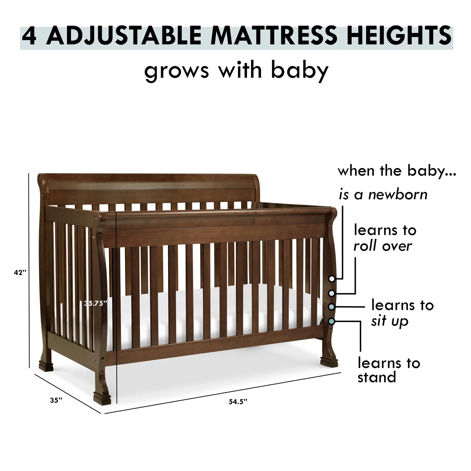 Kalani 4-in-1 Convertible Crib
