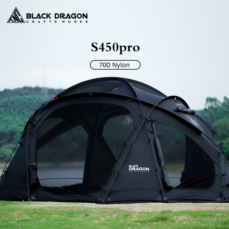 BLACK DRAGON S450 Pro Nylon Tent Spherical Dome, Large Space, Windproof and Rainproof