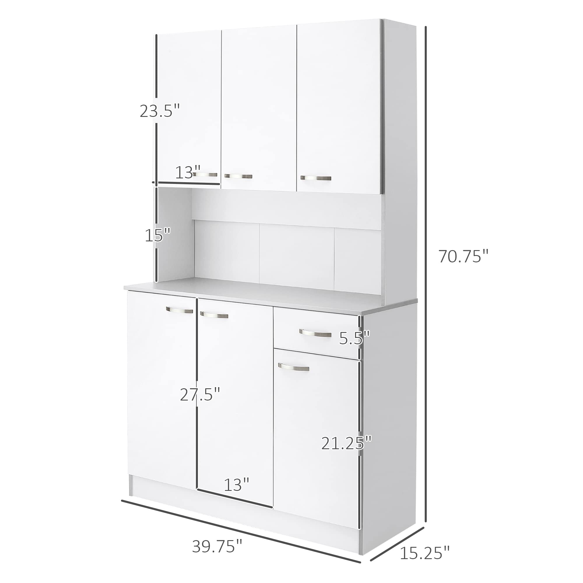 Freestanding Buffet with Hutch