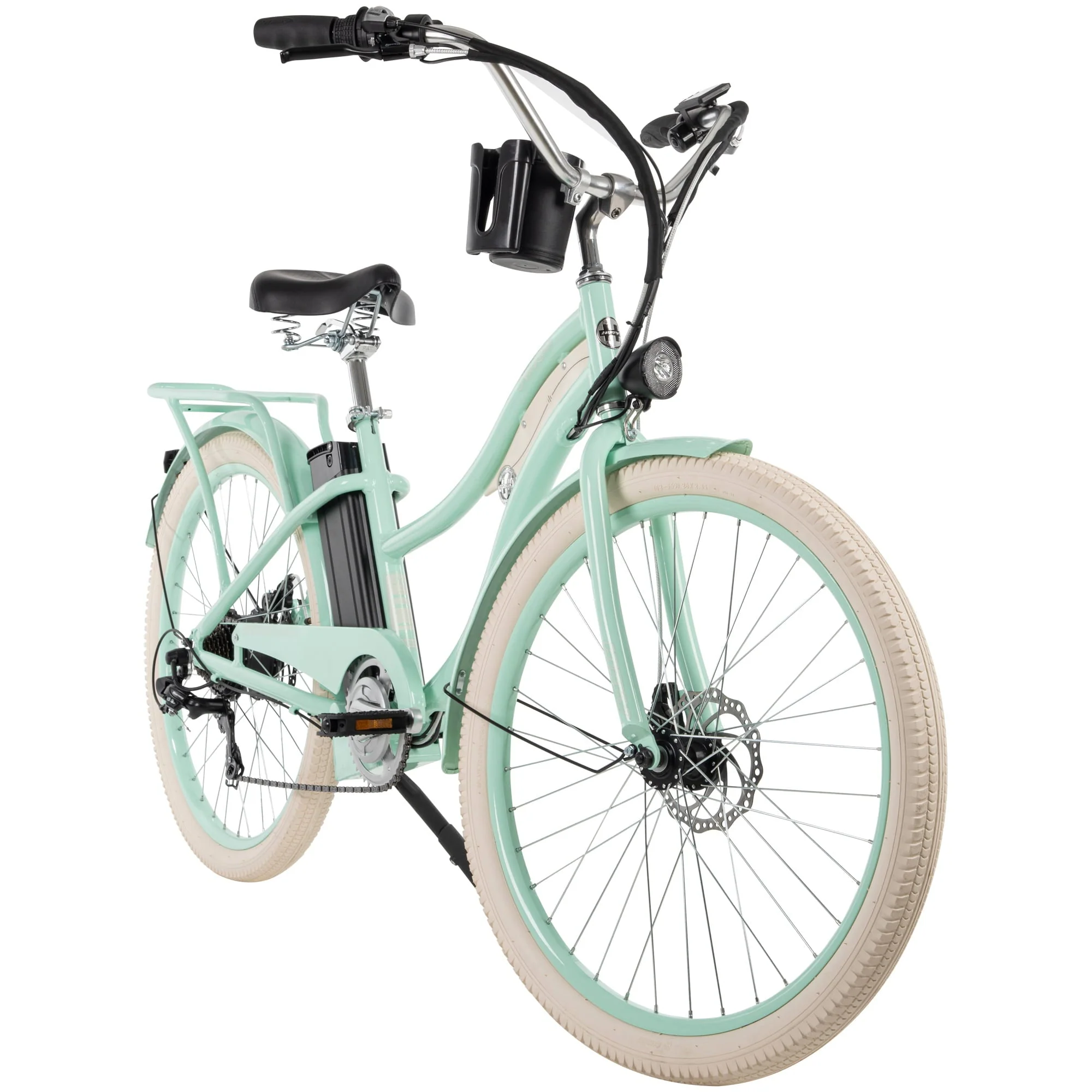 Huffy Nel Lusso 26in Electric Cruiser Bike, 350W, Mint Green