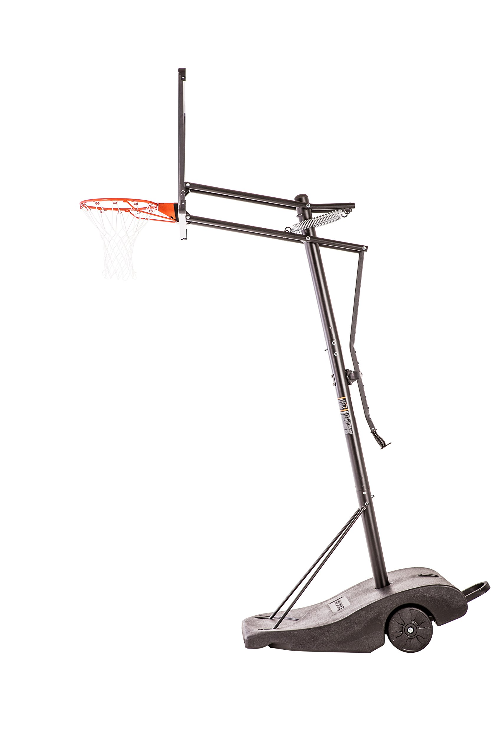 Portable Height-Adjustable Basketball Hoop - Easy Lift & Roll