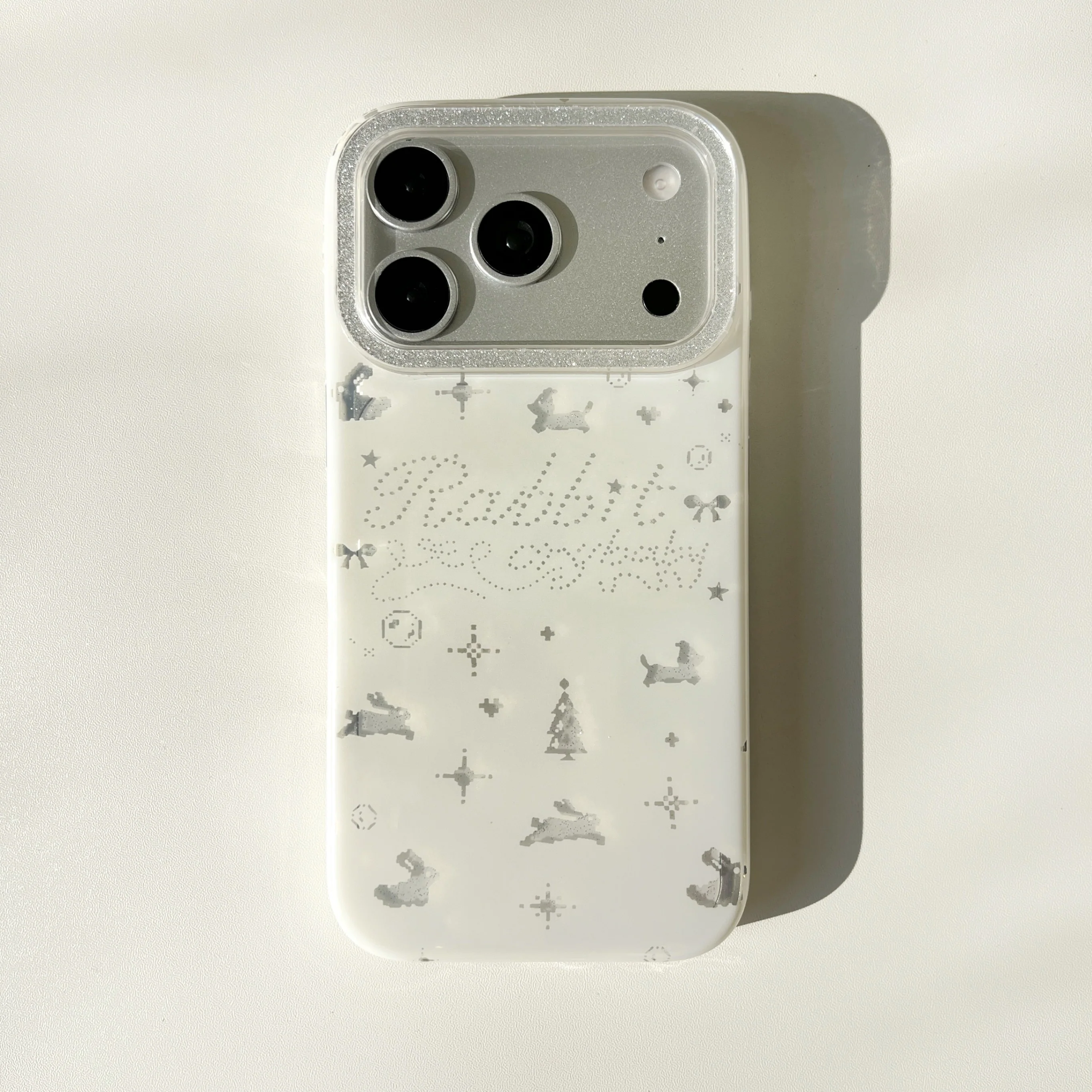 iPhone 17 Protective Case Glitter - back view