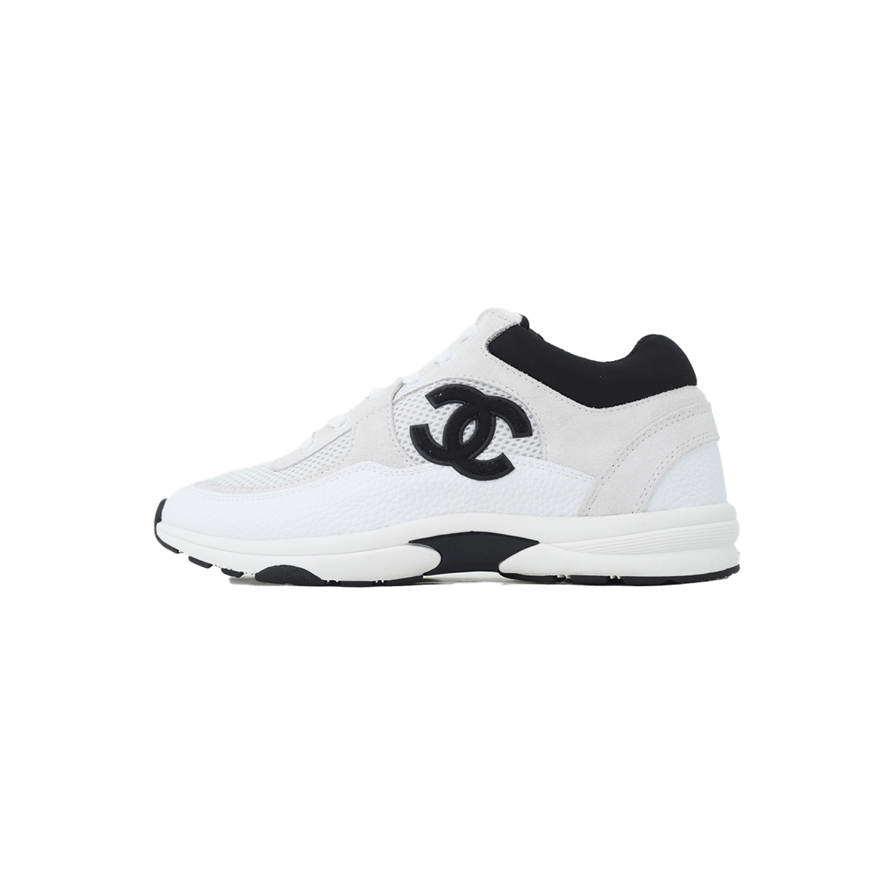 Chanel CC Tweed Holographic Sneakers