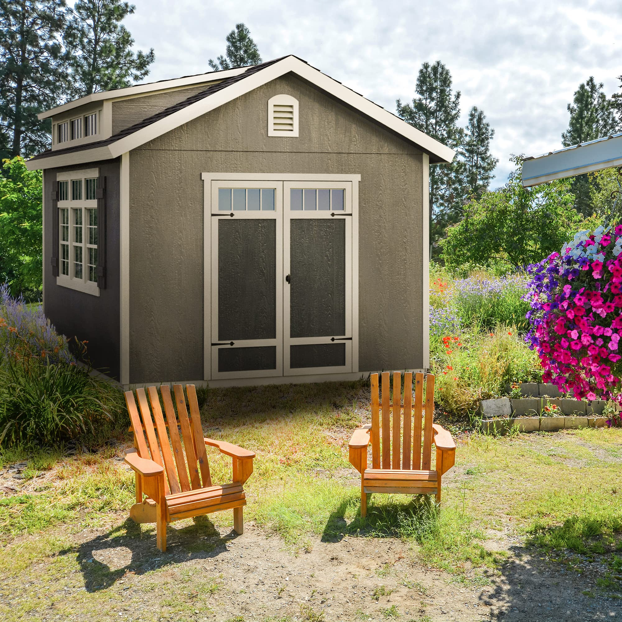 Windemere 10x12 Do-it-Yourself Wooden Storage Shed with Floor