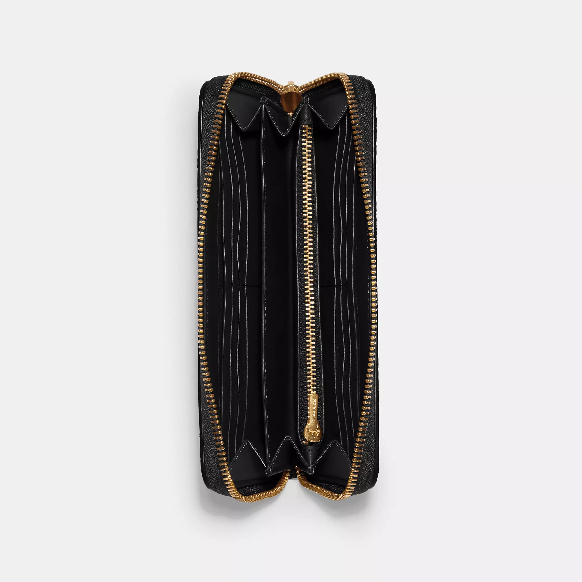 Outlet Long Zip Around Wallet In Signature Canvas