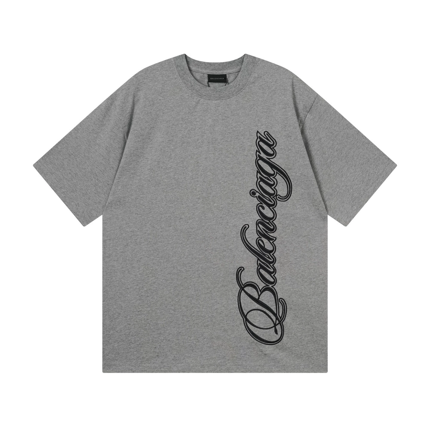 Balenciaga Embroidered Logo T-shirt Black/Red/Gray