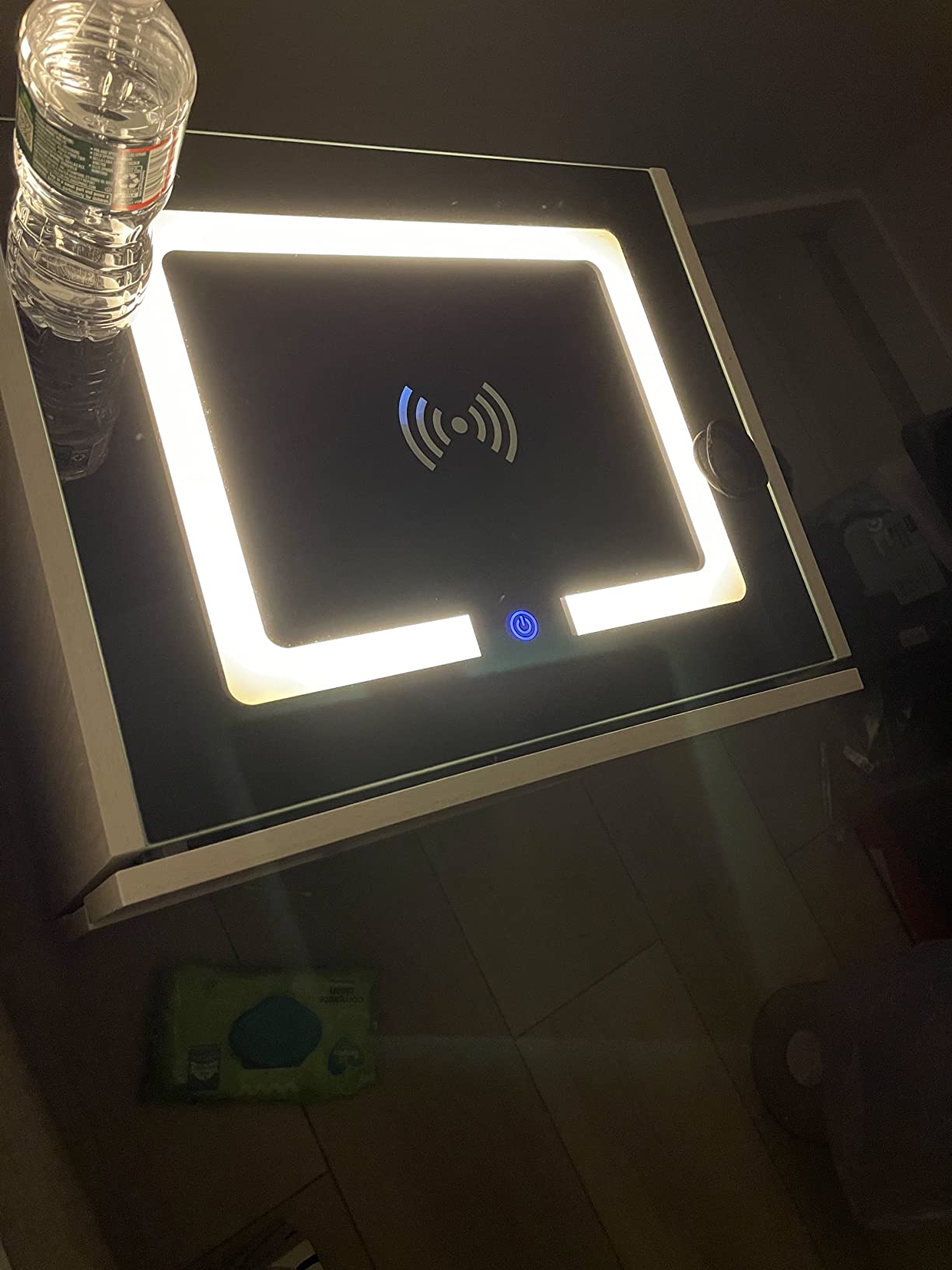 Nightstands Wireless Charging Station and LED Lights