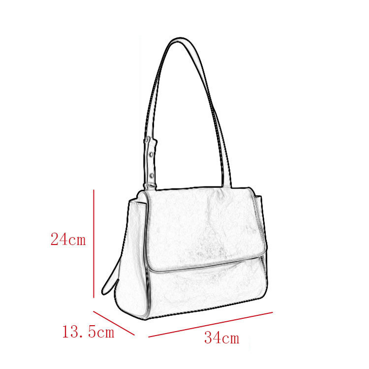 Soft Leather Messenger Tote
