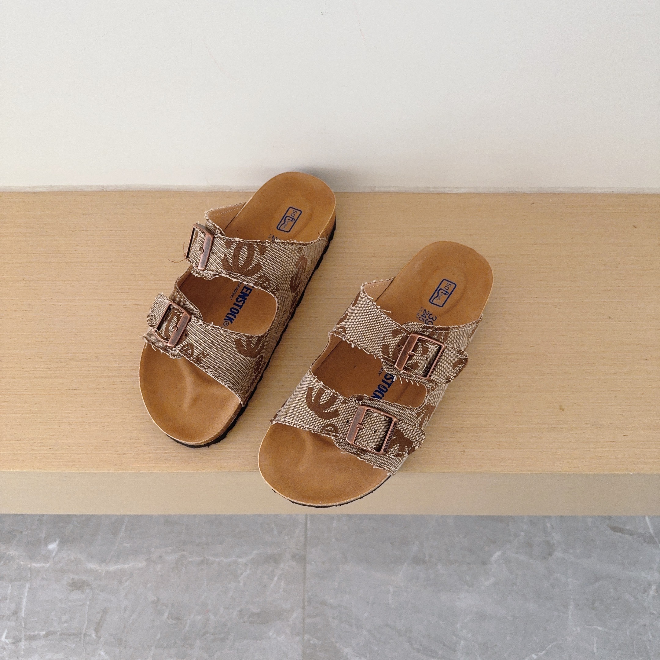 UGG Kids Tweed Birken-Style Two-Strap Sandals Adult And Kids