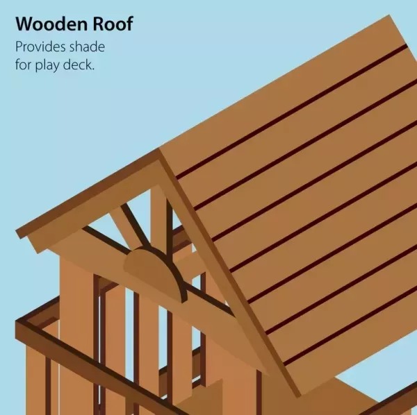 Oak Grove Wooden Swing Set