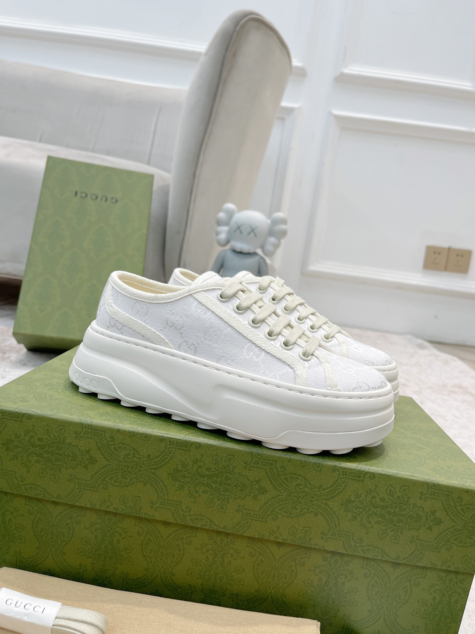 Gucci GG Printed Platform Sneakers for Women