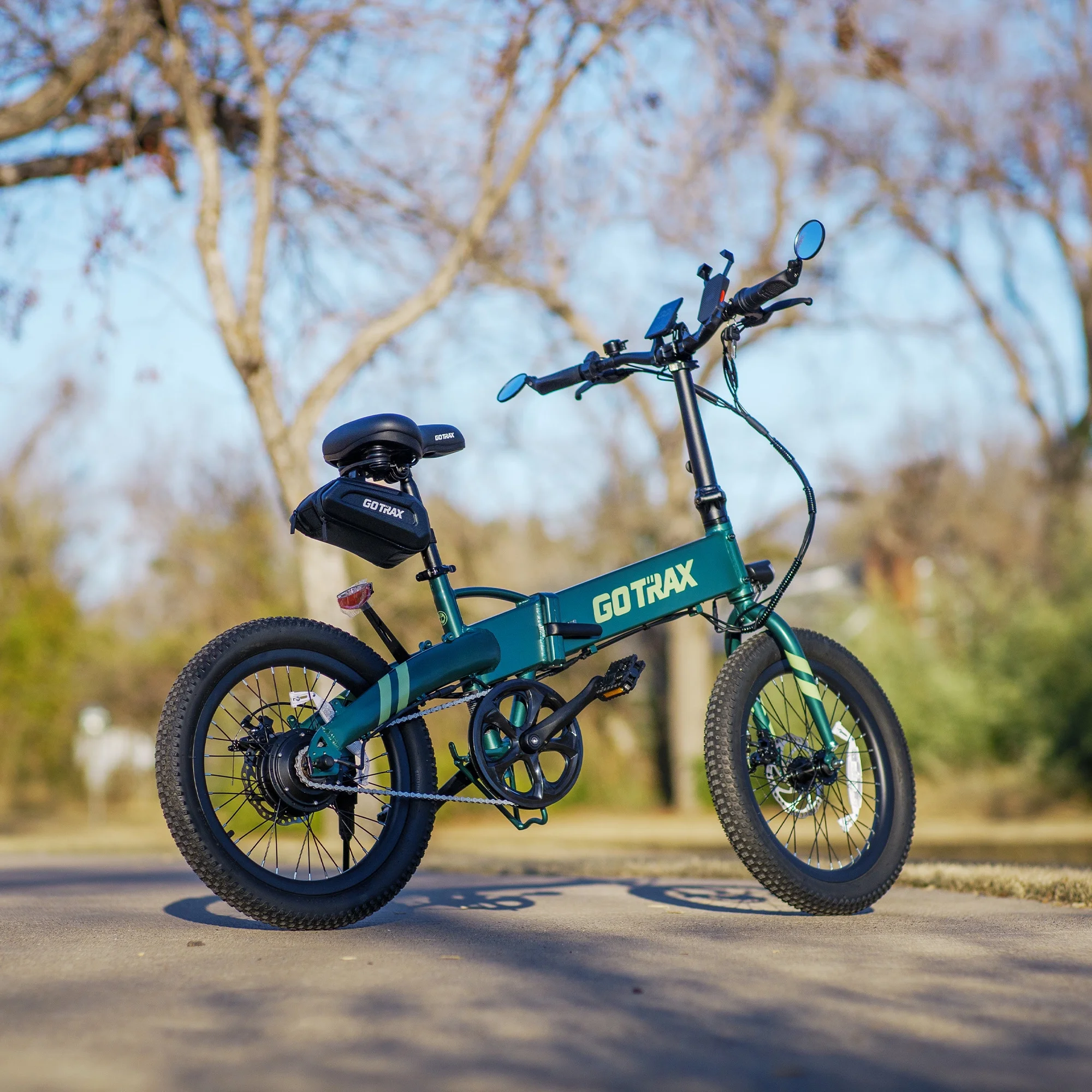 GOTRAX F1V2 20in Folding Electric Bike, 48V 10.4Ah, Black
