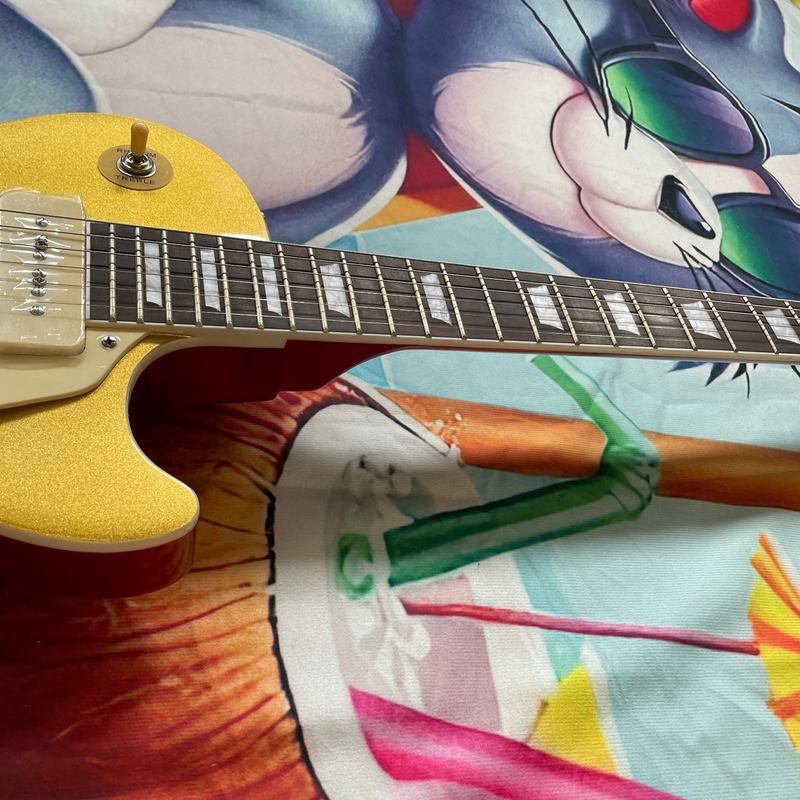 LP Electric Guitar Gold Top Solid Mahogany Body Rosewood Fingerboard