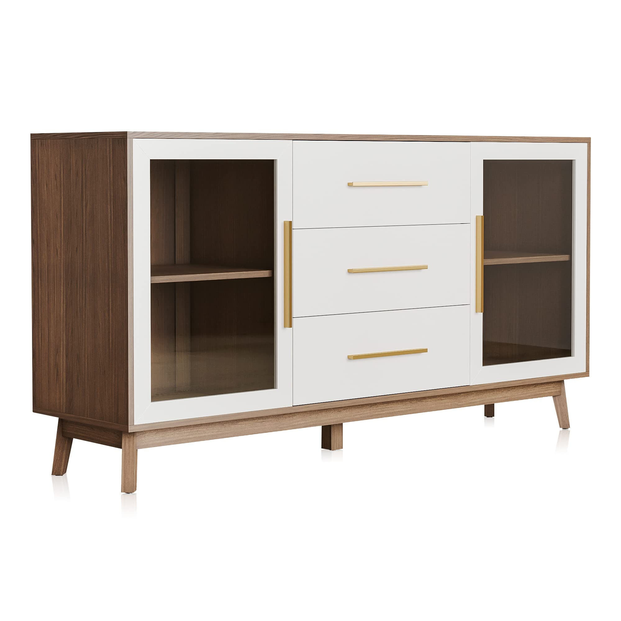 Sideboard Buffet Cabinet with 3 Drawers & 2 Doors