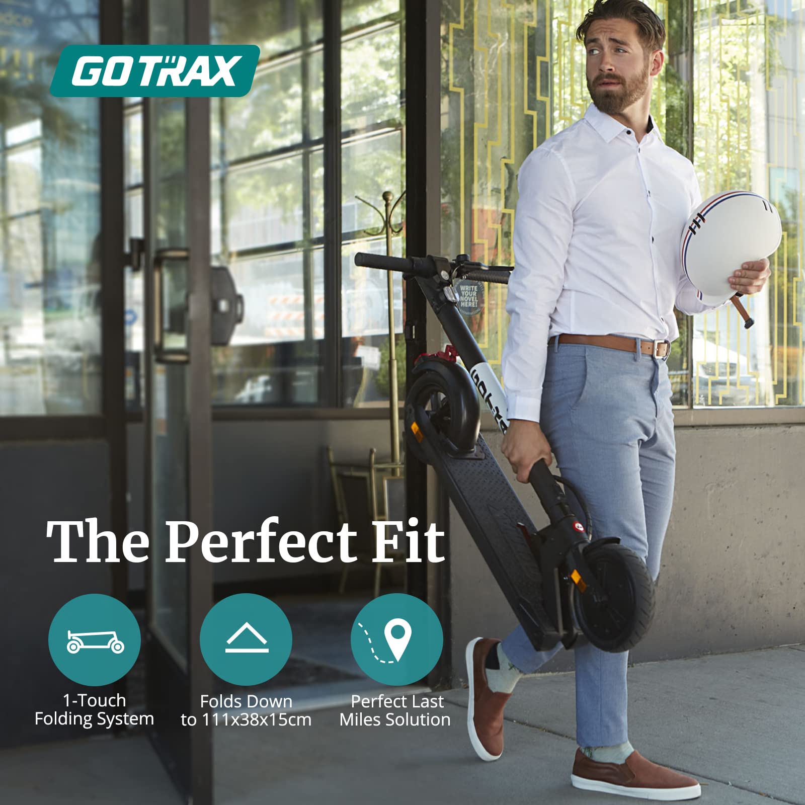 Foldable Electric Scooter, Powerful 300W Motor