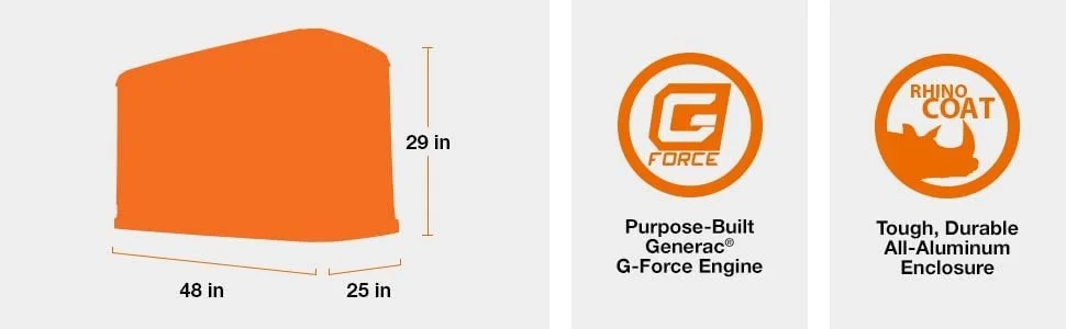 Generac 70432 Home Standby Generator Guardian 22kW/19.5kW with