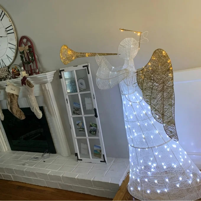 Crystal Angel Lighted Display