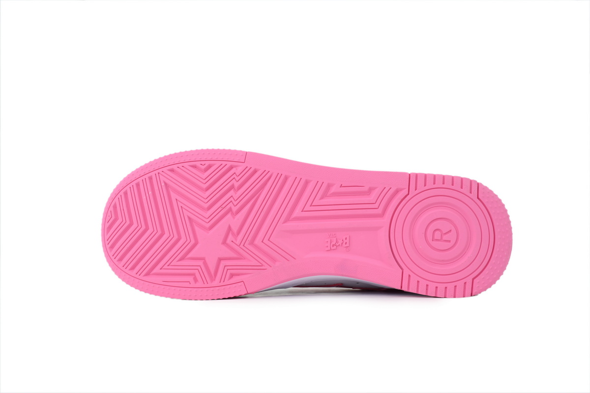 BATHING APE Peach Red White OXZ-SHMX30-491P