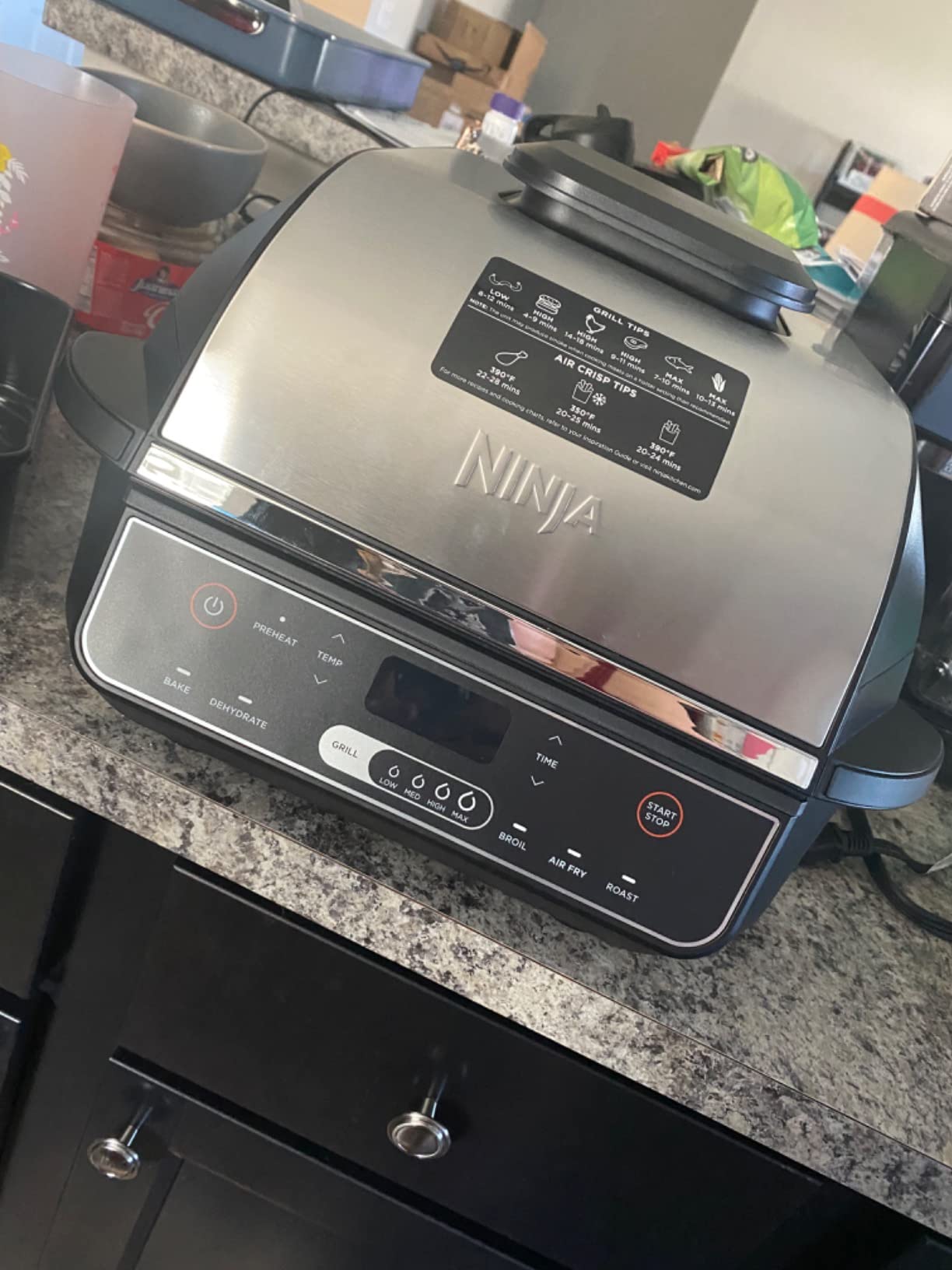 Ninja EG201 Foodi 6-in-1 Indoor Grill with Air Fry