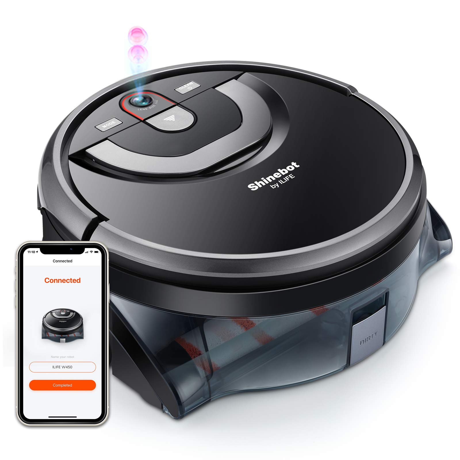 Autonomous Floor Mopping Scrubbing Robot for Hard Floors