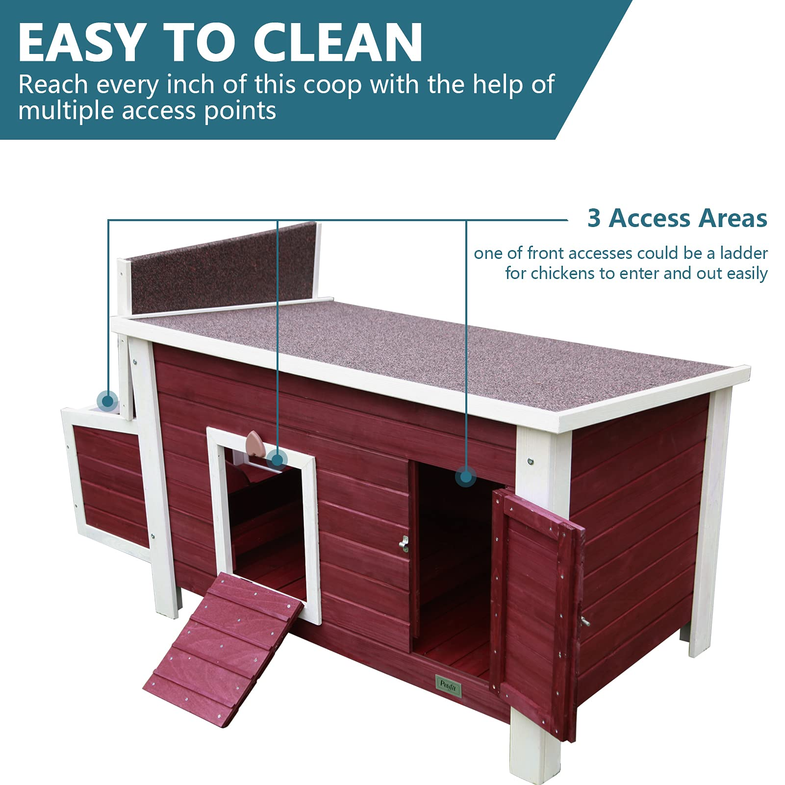 Weatherproof Chicken Coop with Nesting Box