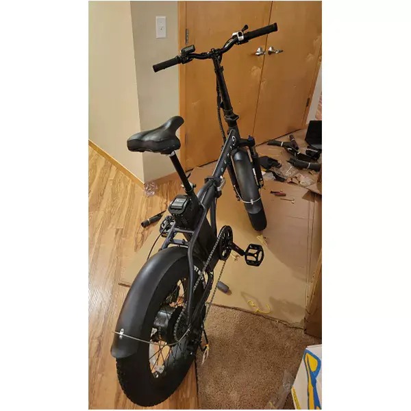 Three-slot foldable electric bike