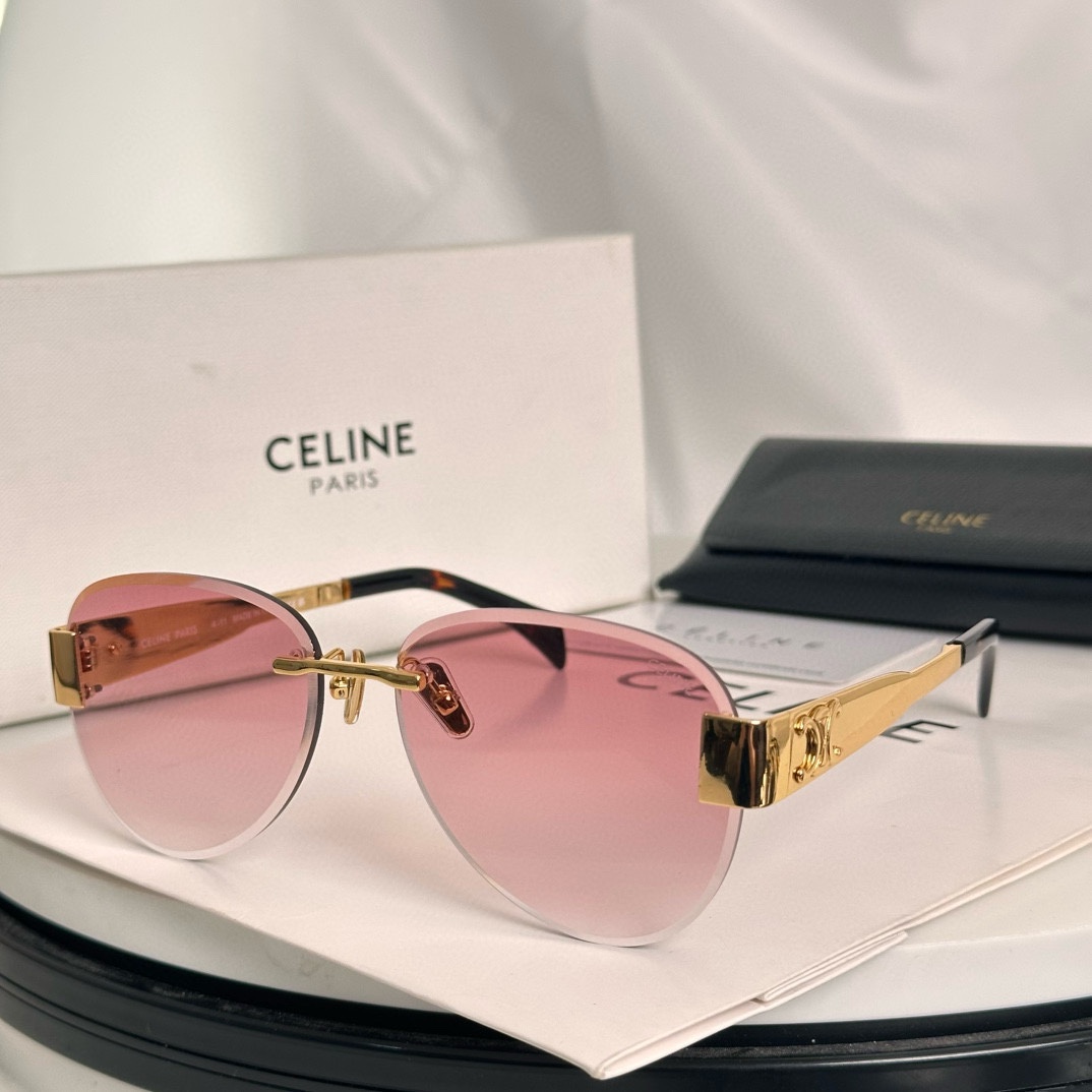 Celine Triomphe Metal Sunglasses Luxury Eyewear