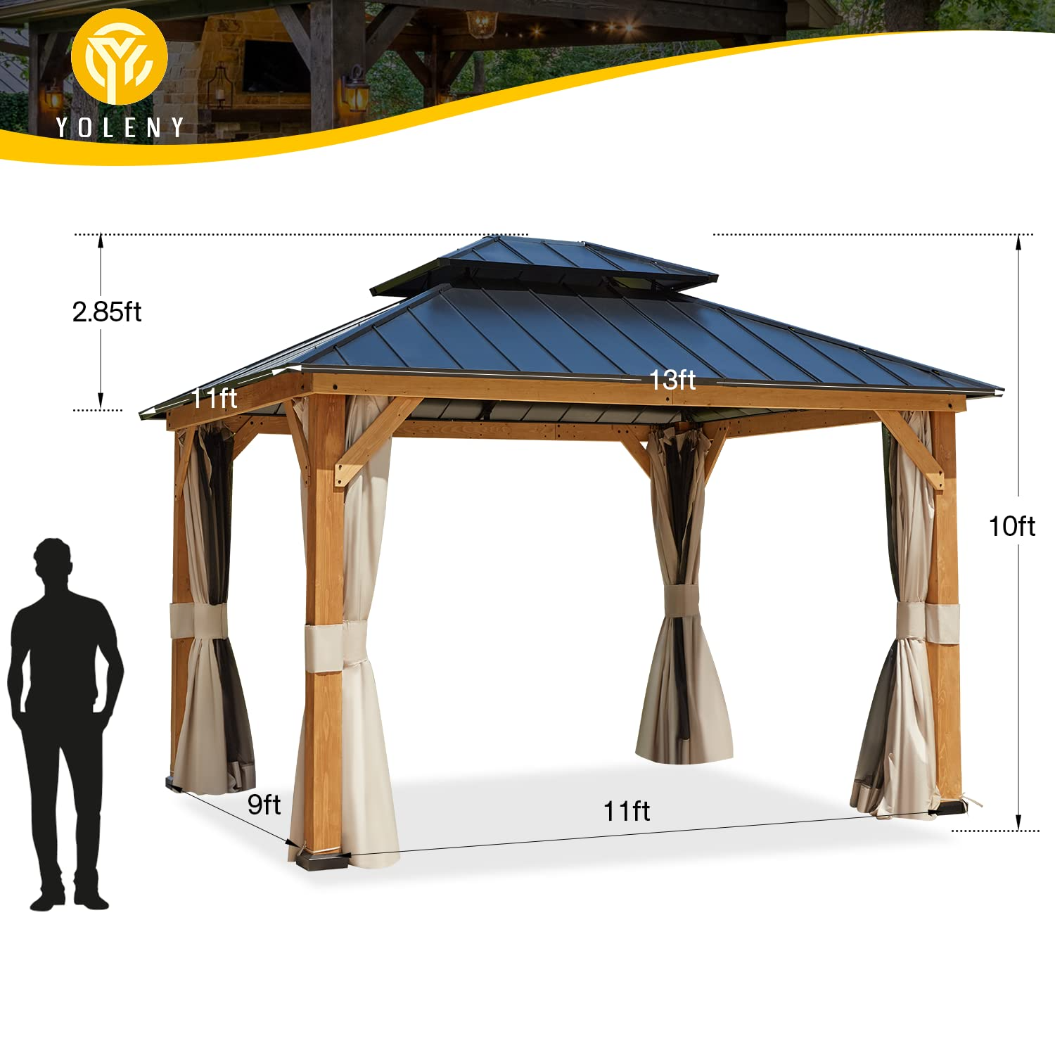Spruce Wood Gazebo