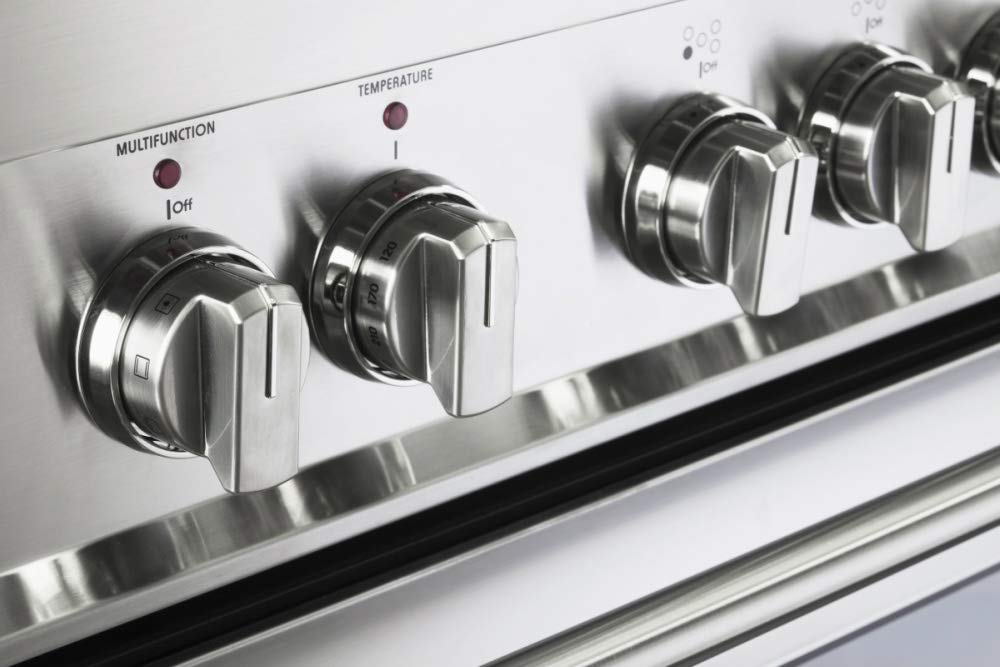 36 Inch 5.0 Cu Ft Electric Range Oven 5 Burners Dual Center