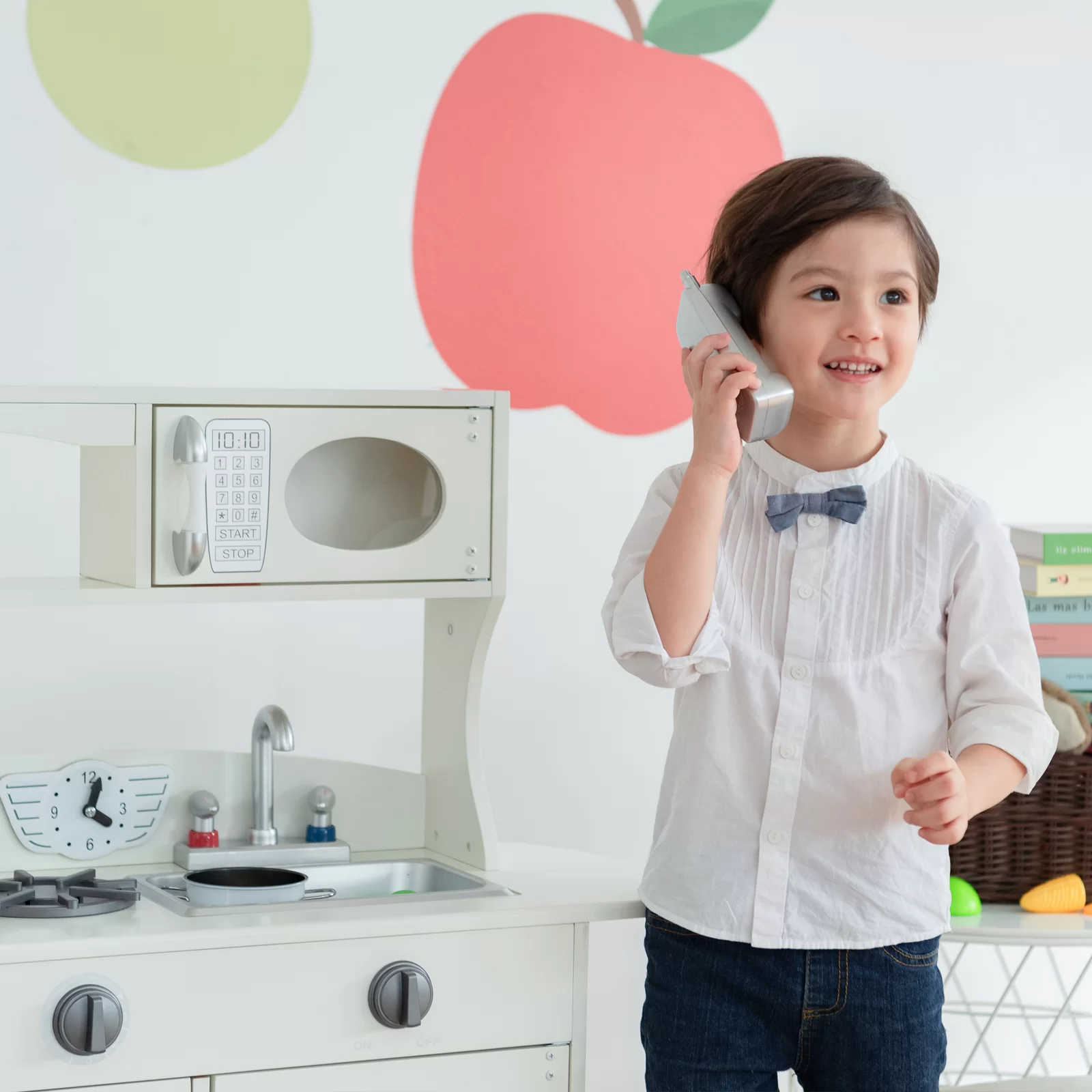 Wooden Play Kitchen Set