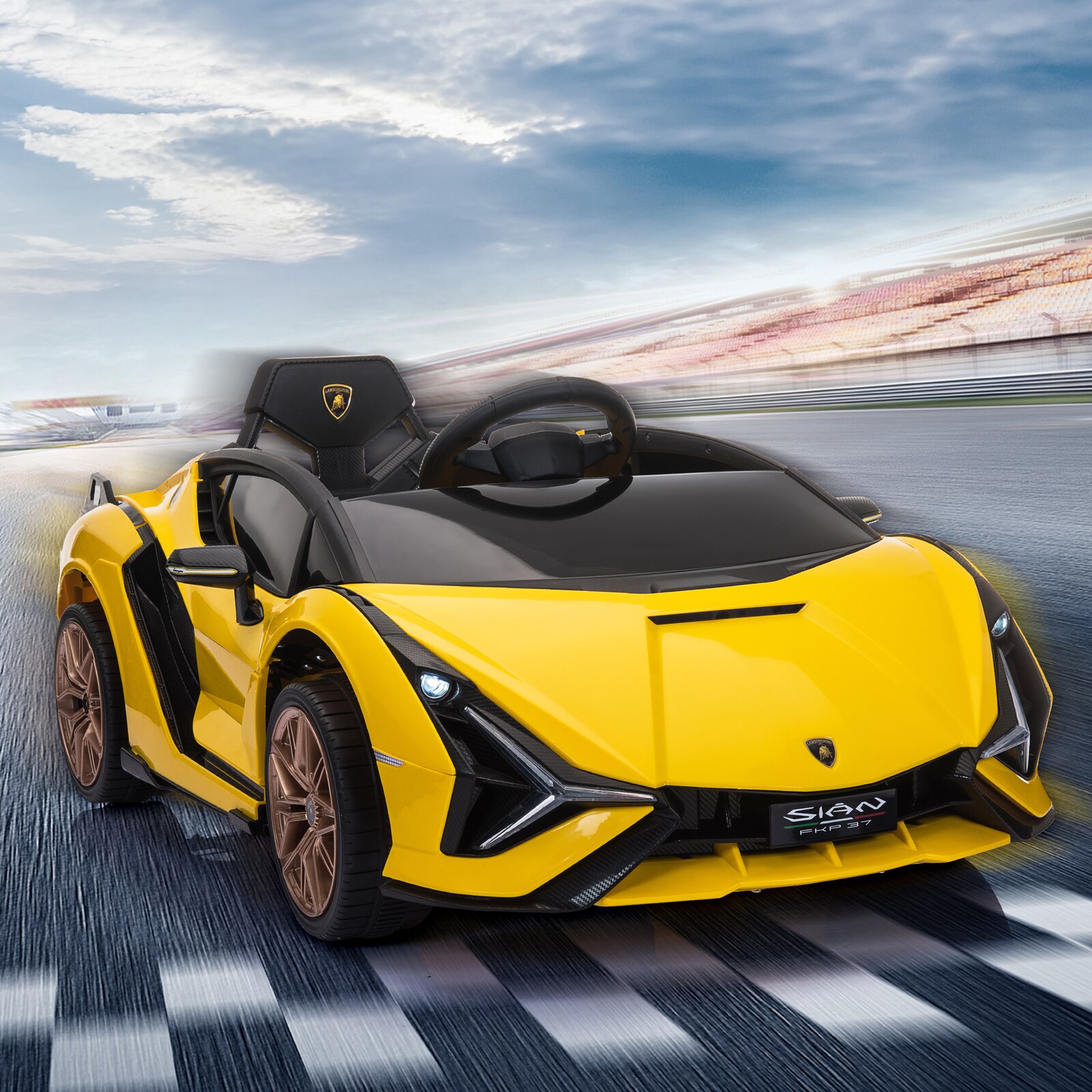Lamborghini Sian Ride On Car 12V Kids Electric Motorized
