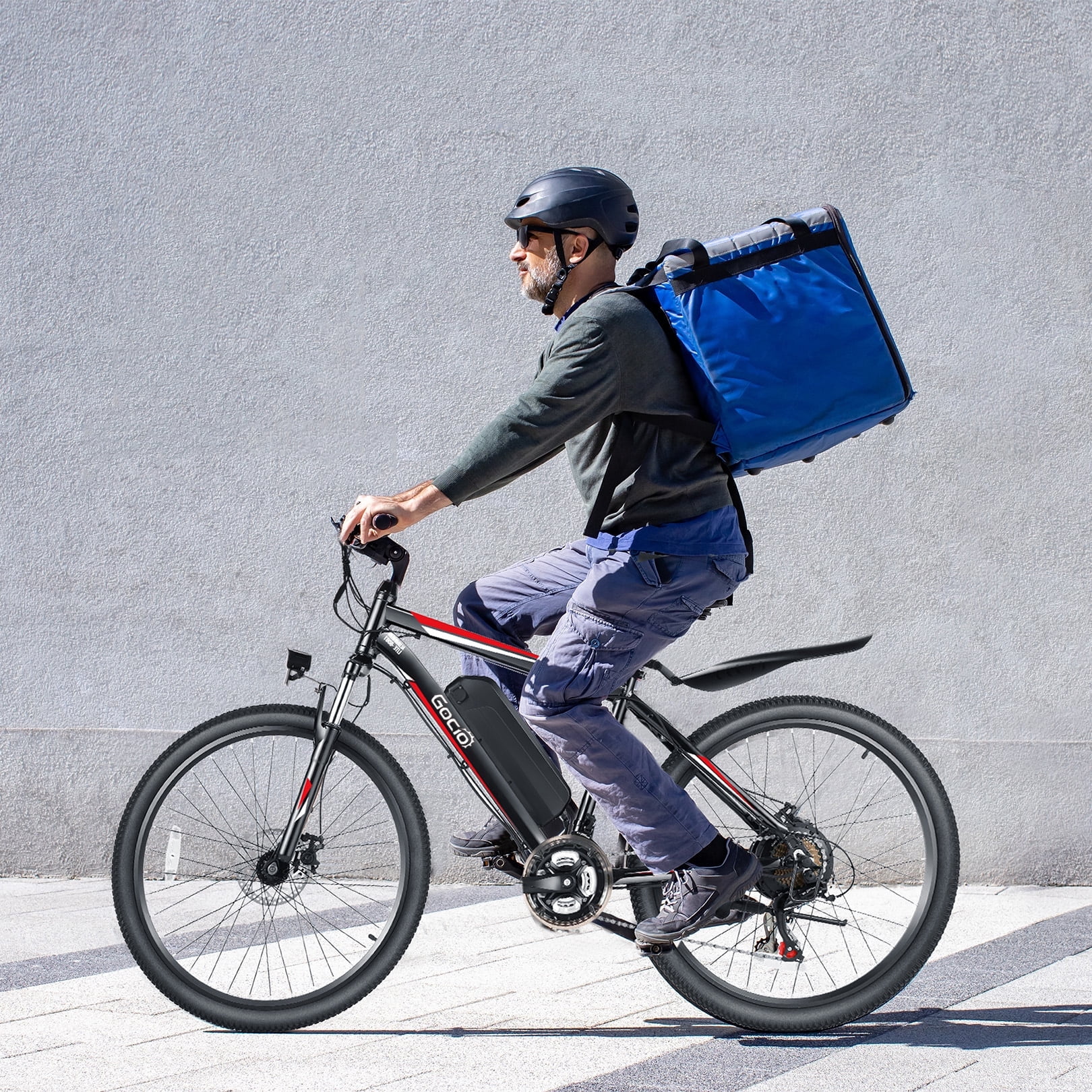 Gocio 26in Electric Mountain Bike, 500W, 48V 375Wh, 21-Speed