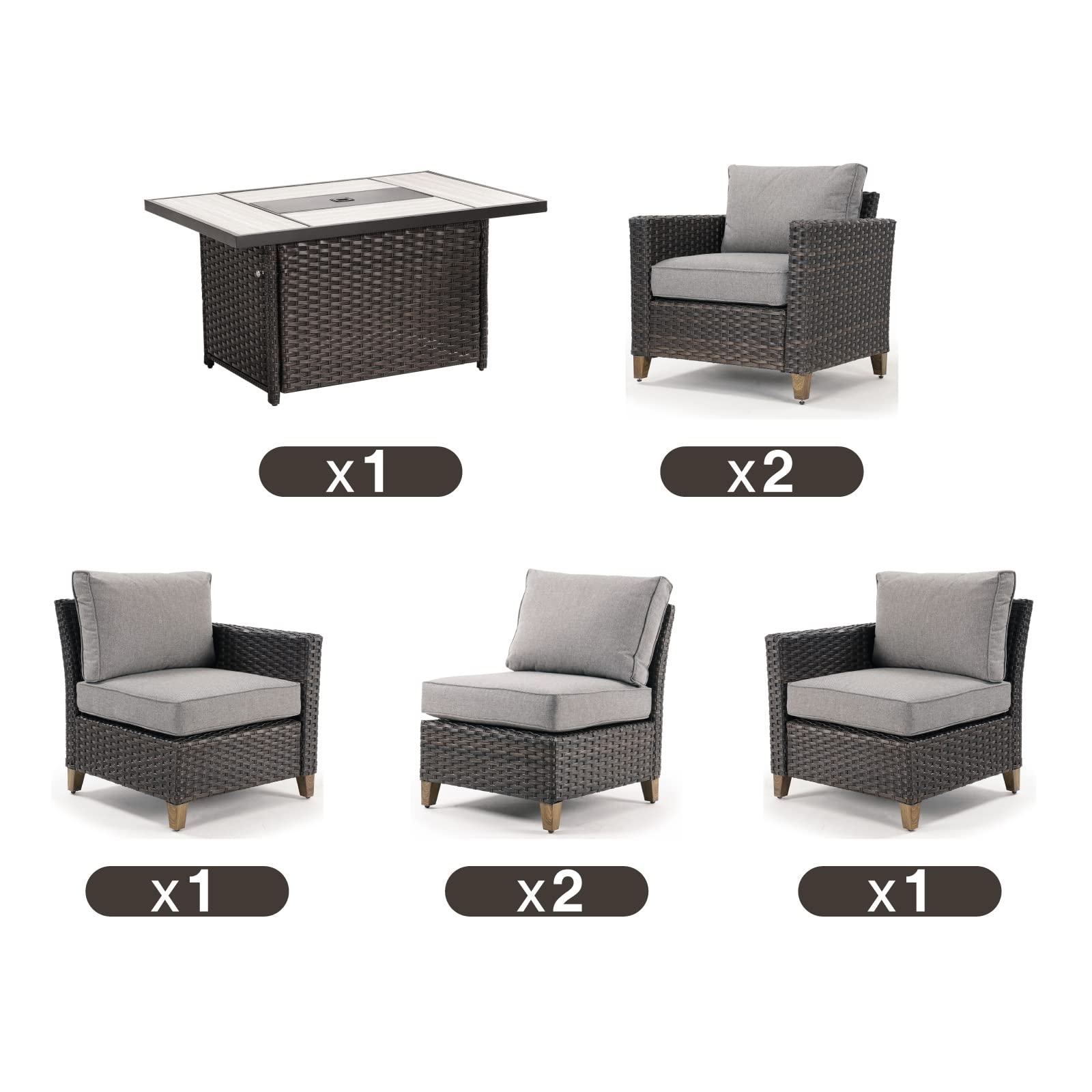 Fire Pit Patio Set