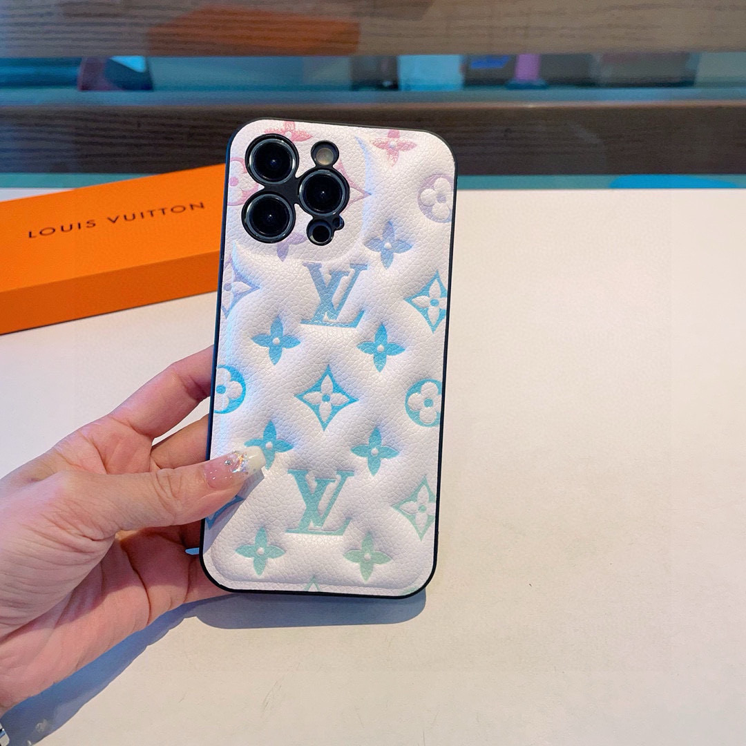 Louis Vuitton Pastel Embossed Monogram Luxury Phone Case