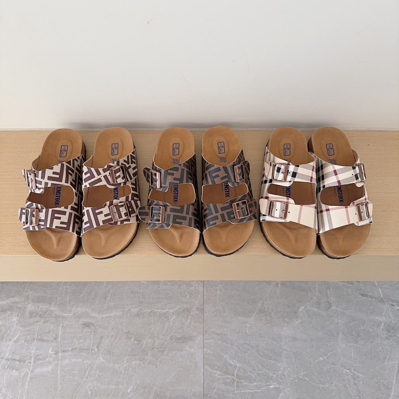 UGG Kids FF Check Birken-Style Two-Strap Sandals Adult And Kids