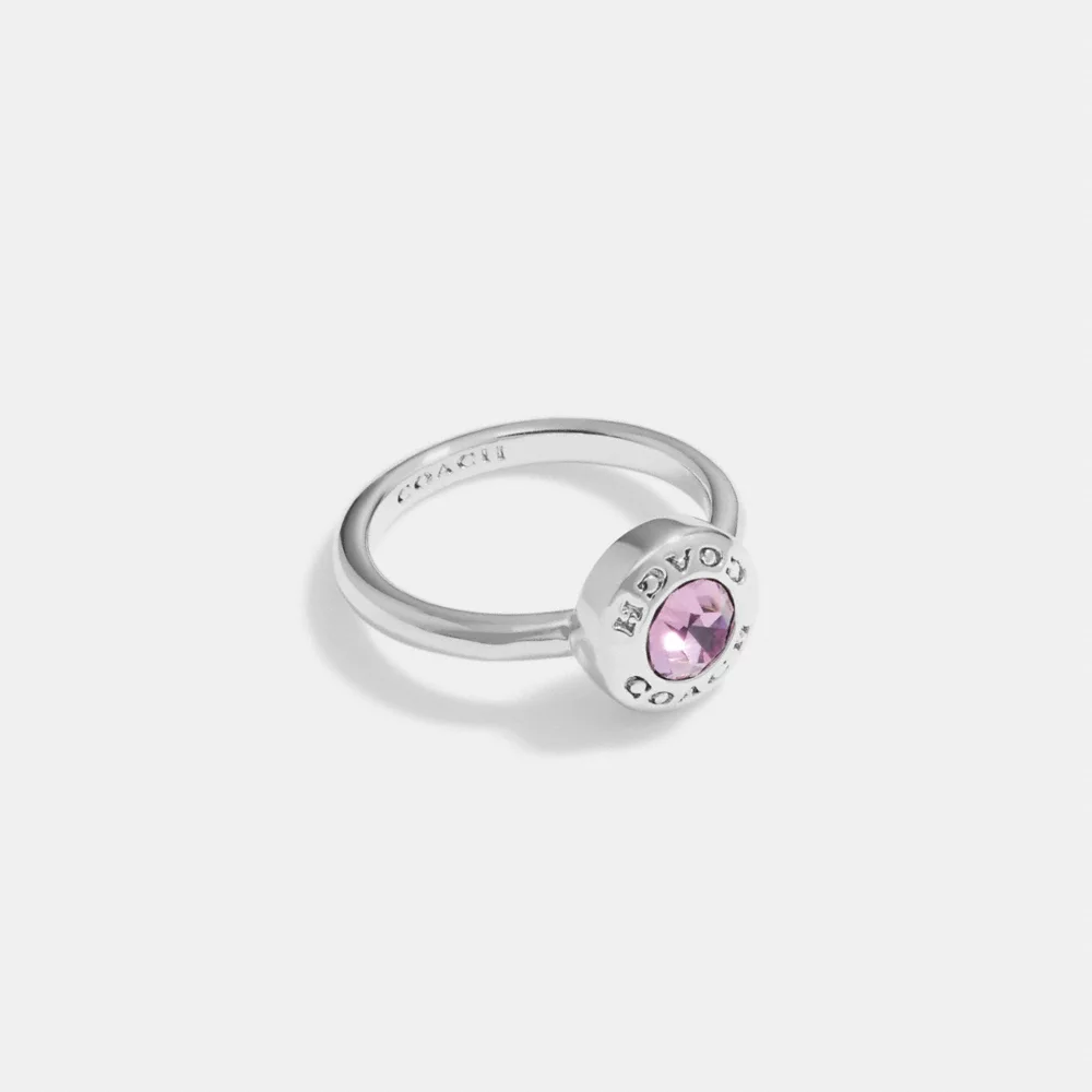 COAthtCH Open Circle Stone Ring