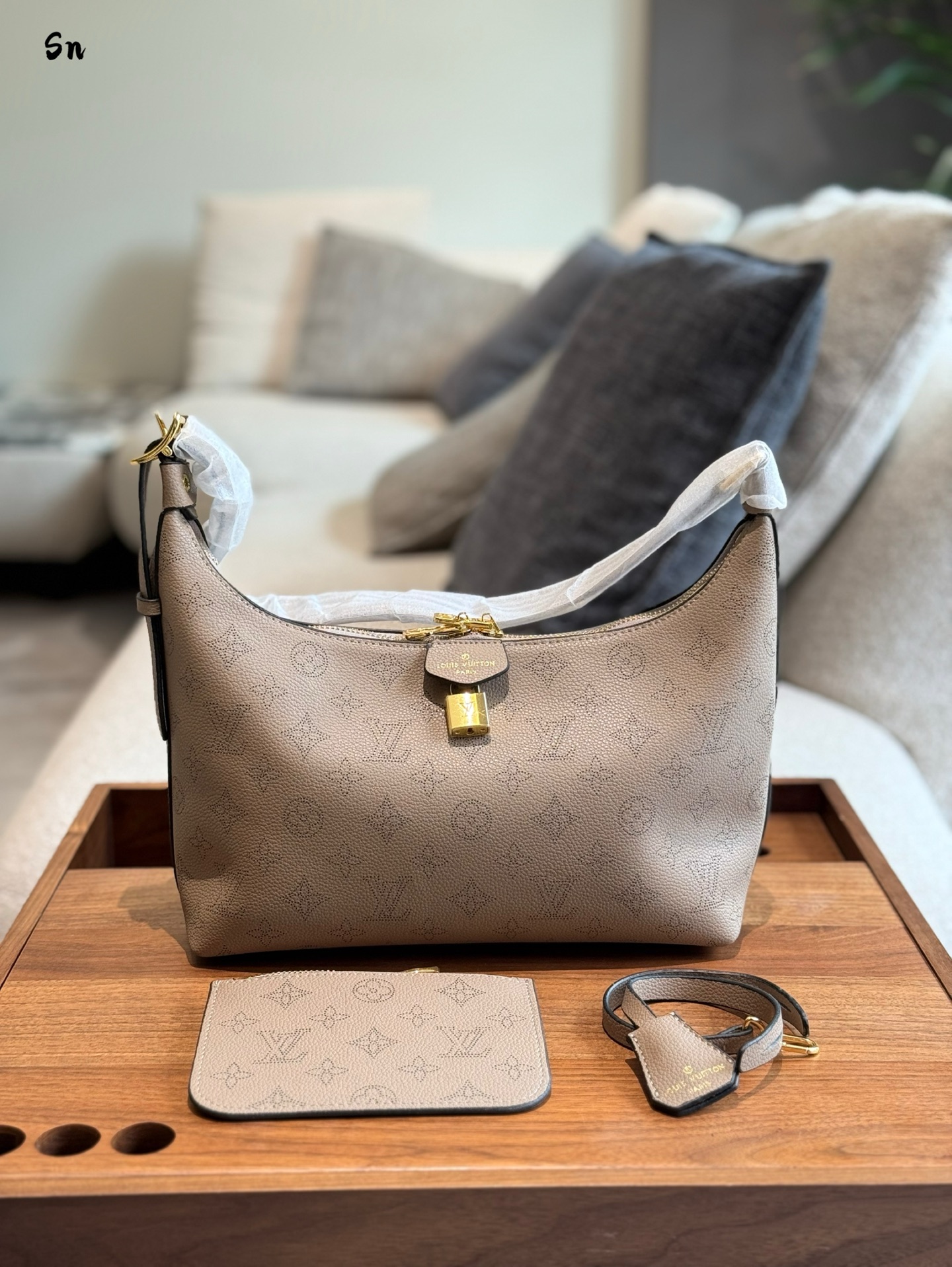 LV logo underarm bag