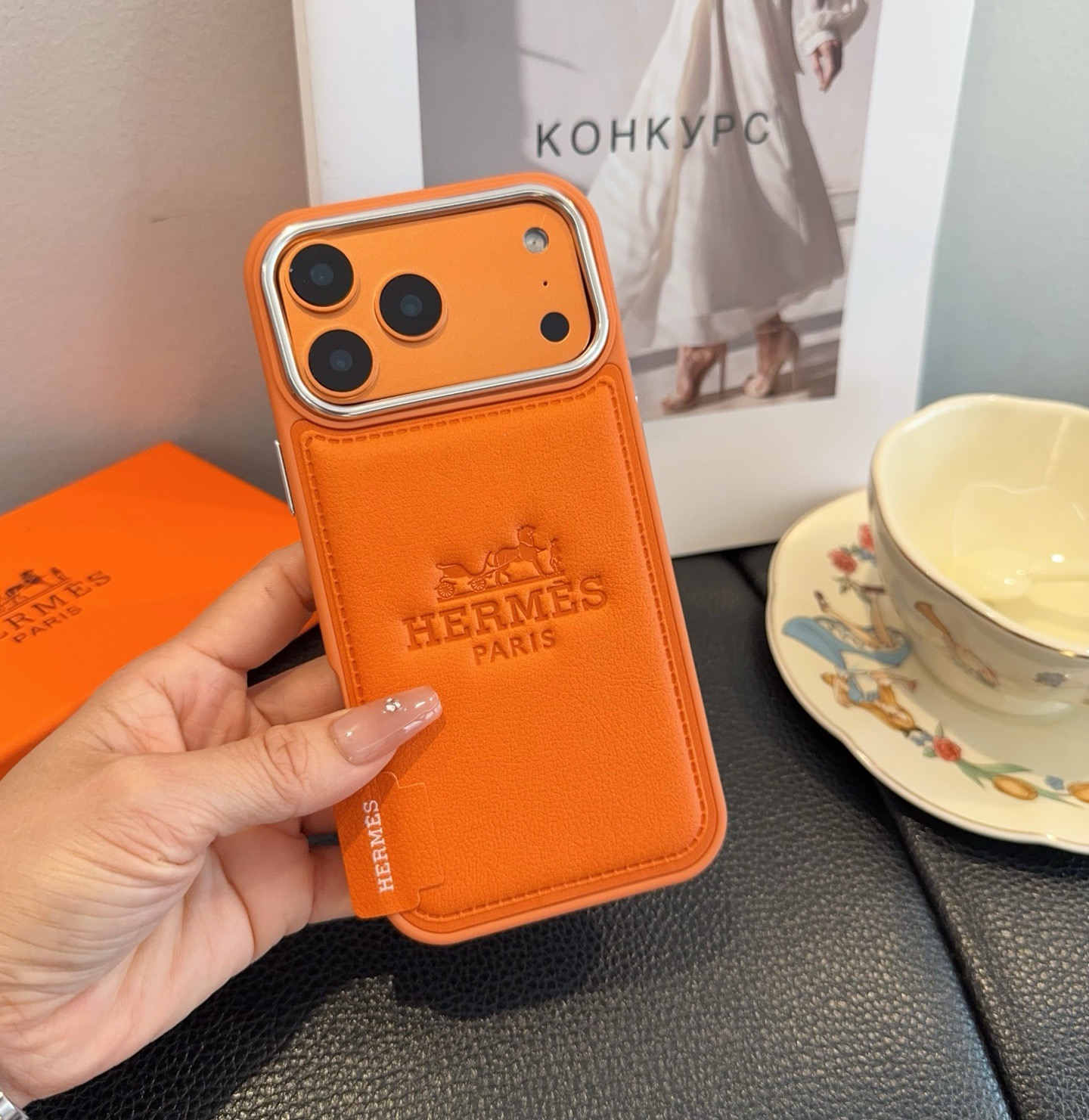 Hermès Starry Series Full-Wrap iPhone Case