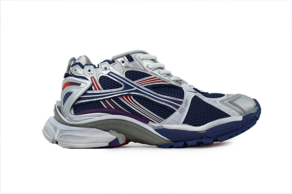 Balenciaga Runner Gradient Sneaker Navy Red Grey 772774 WRUNG 4610