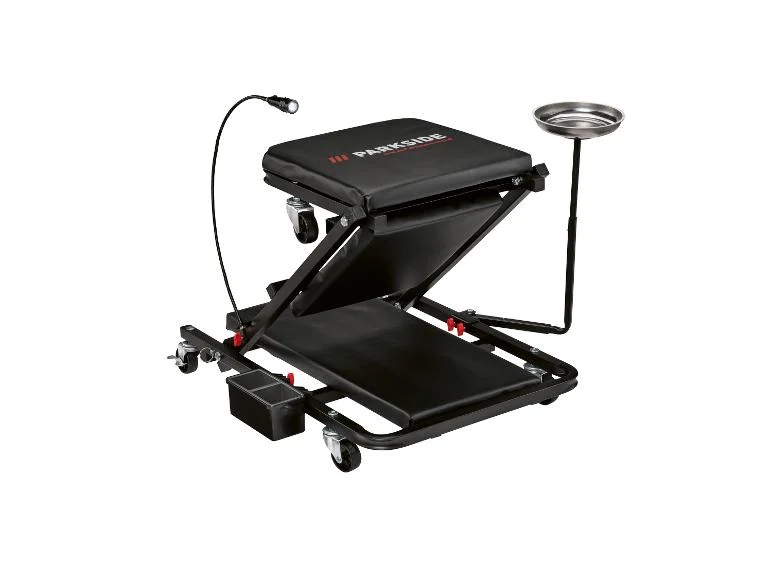 Chariot de mécanicien et tabouret d’atelier