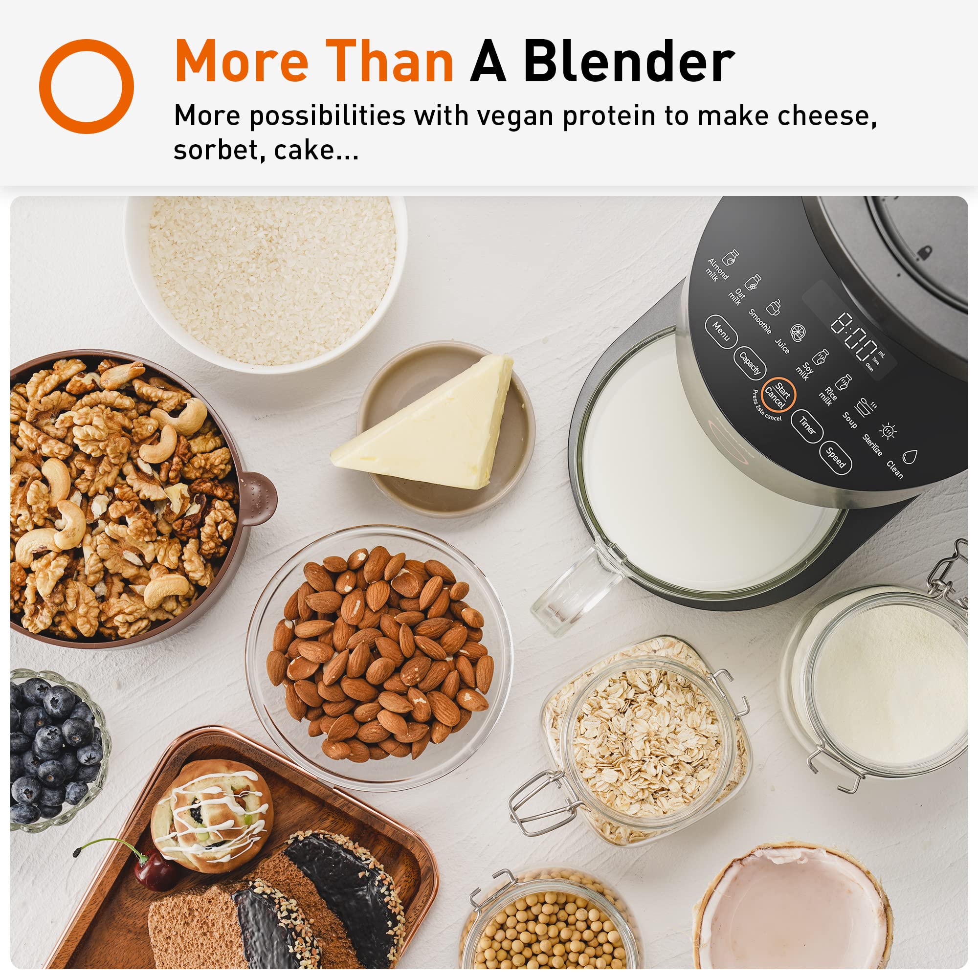 Blender Fully Automatic & Large Capacity for Almond Milk