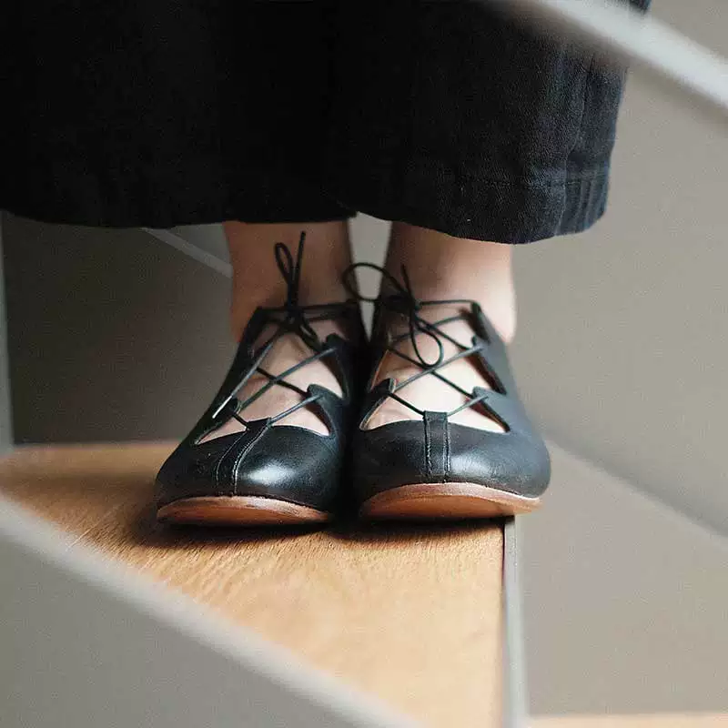 Low heel leather bottom backless sandals