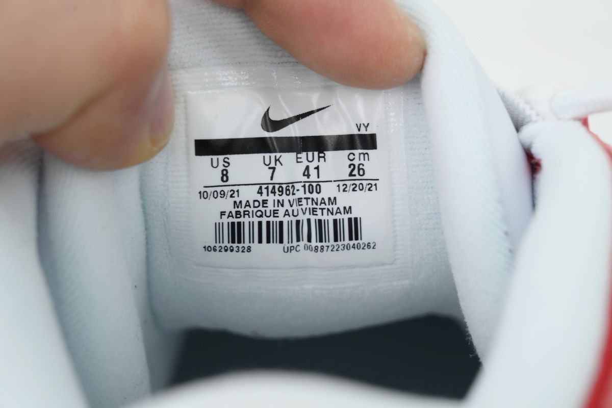 Nike Air More Uptempo White Red 414962-100