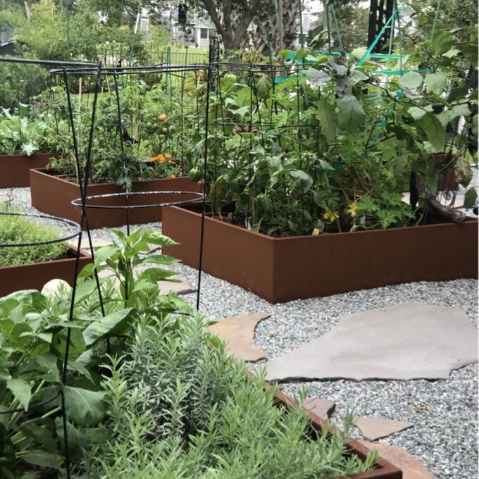 Metallic Series Corten Steel Raised Garden Bed