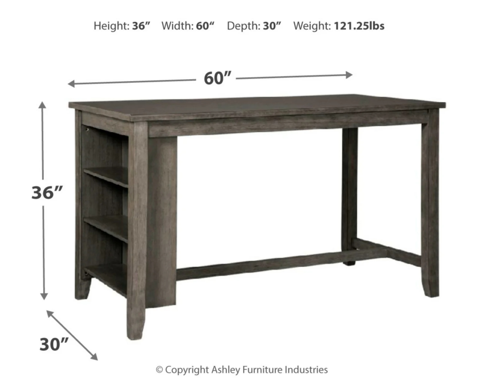 4 - Person Bar Furniture Counter Height Dining Set