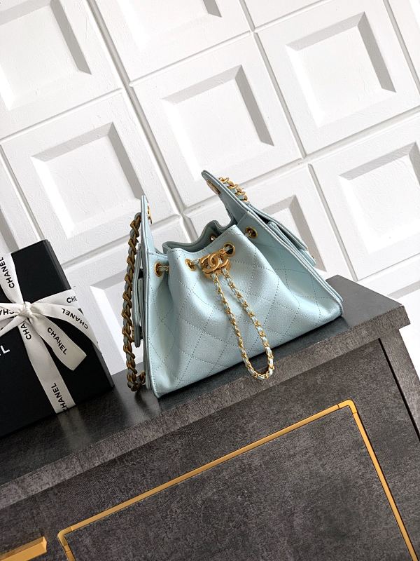 Chanel Mini Hobo Baby Blue Caviar Bag
