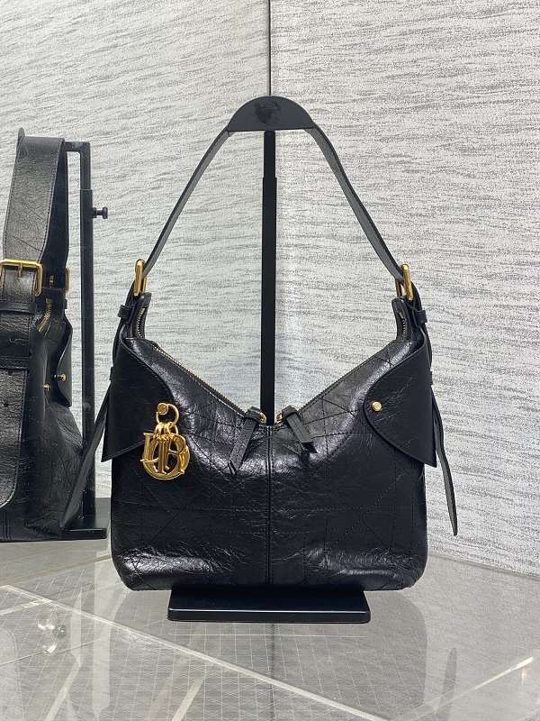 Dior Toujours Hobo Bag Black Quilted Mini