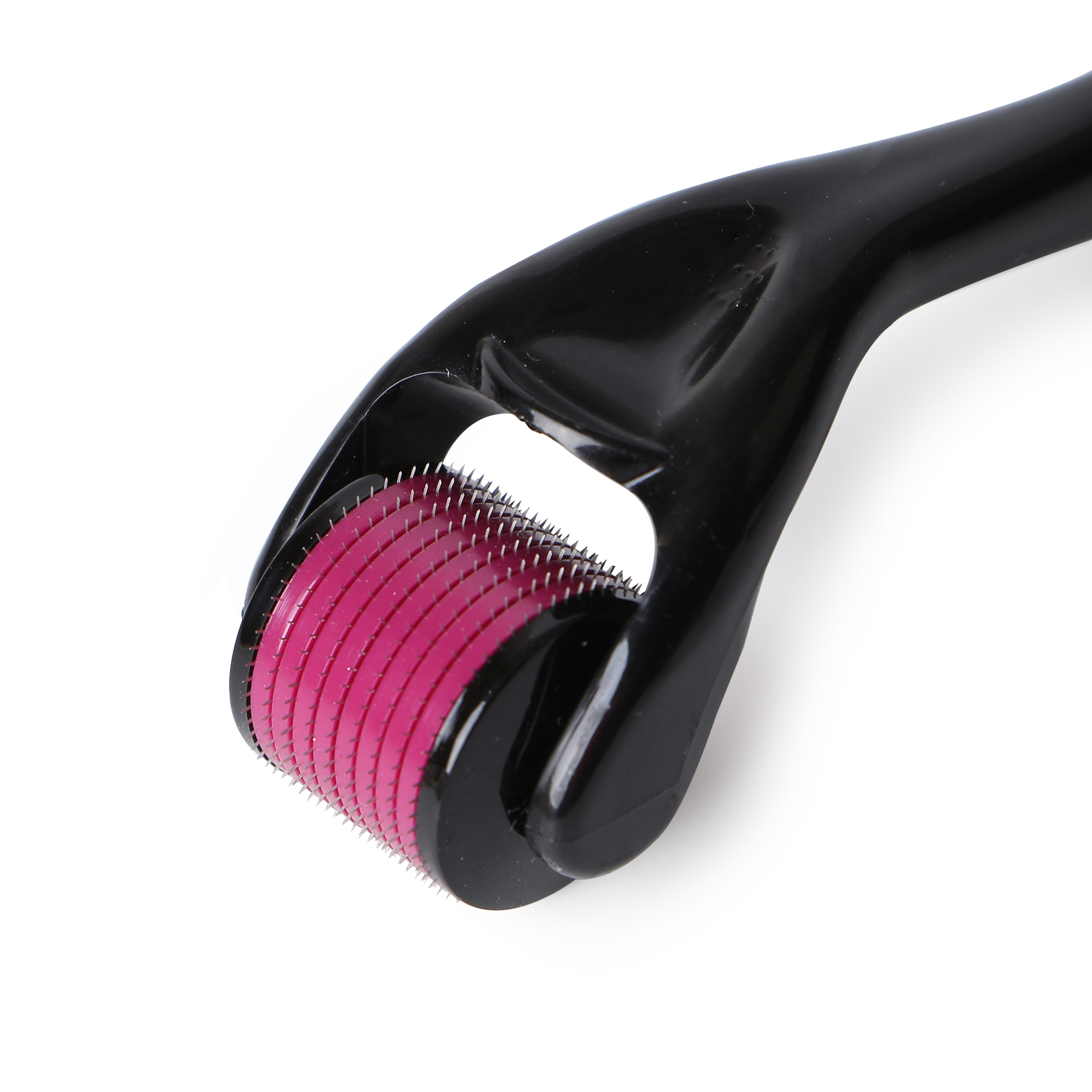 CONPUVON Beard & Hair Roller Black 540 Stainless Steel Derma Microneedling Roller Face Home Use