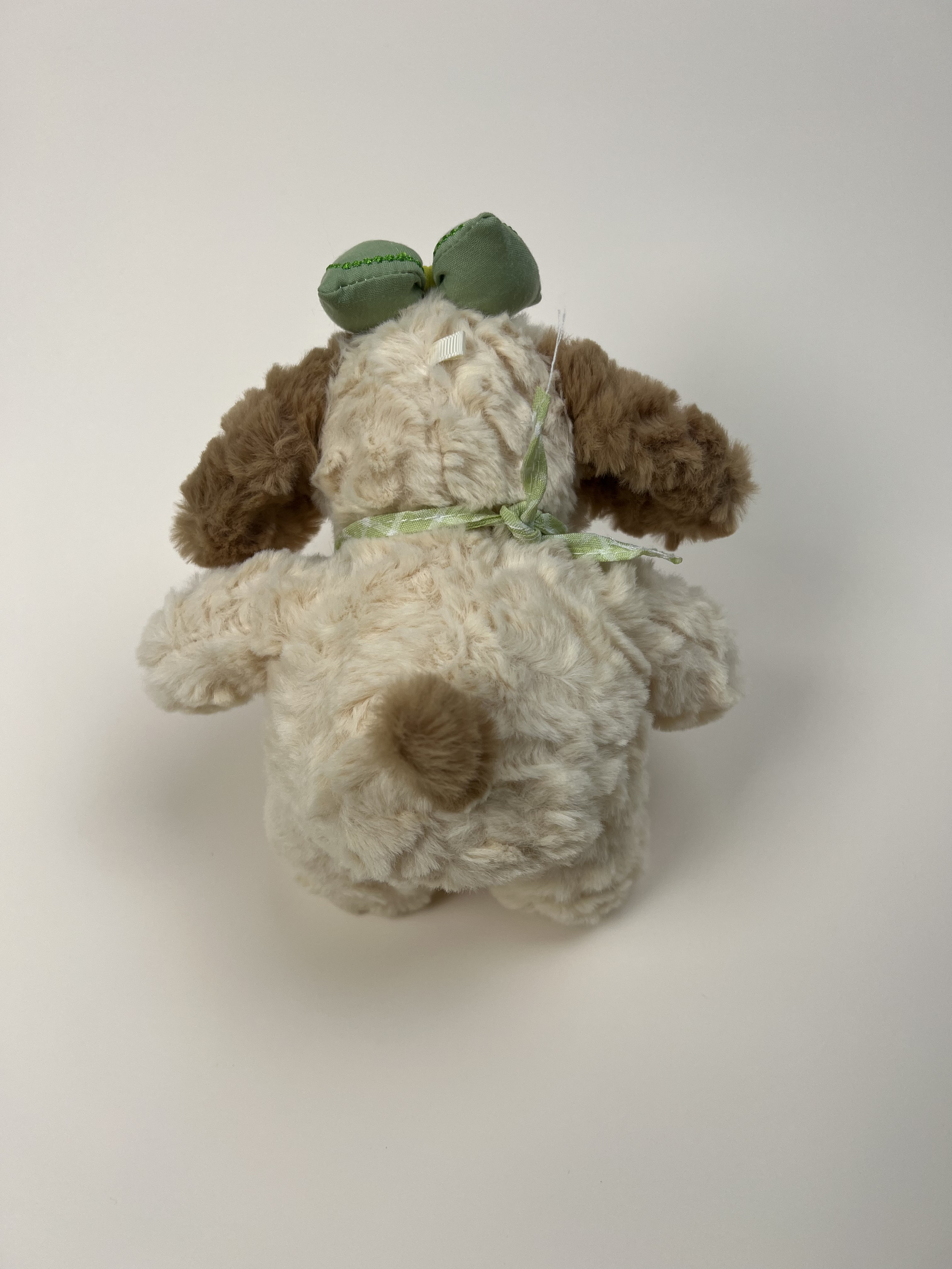 Green Bow Rural Puppy Plush Toy