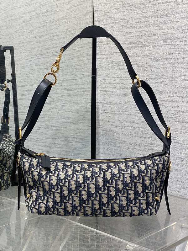 Dior Journey Hobo Bag Small Navy Oblique